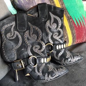 Nine West Western Ankle Boots